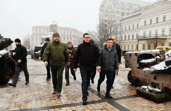 Премьер Польши Моравецкий приехал в Киев