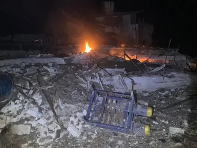 Вражеский обстрел Запорожья: в результате взрывов двух ракет на территории агропредприятия возник пожар