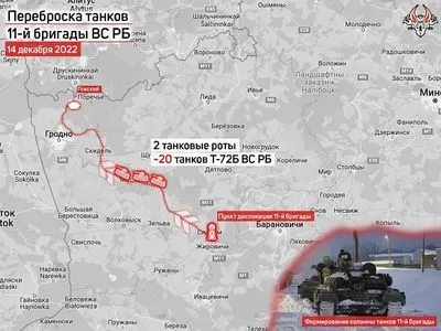 білорусь перекидає танки до кордону з Польщею та Литвою - моніторинг