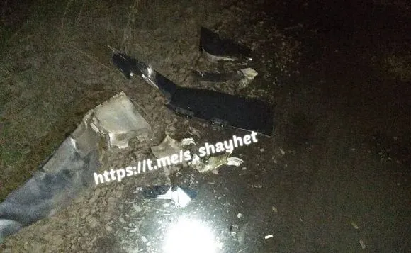 Полиция Николаевской области опубликовала фото обломков ракеты, сбившейся украинским ПВО
