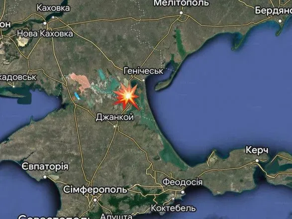 На Крымском перешейке вражеская колонна попала под обстрел