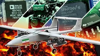 В одном из сбитых иранских дронов-камикадзе обнаружили детали более десятка западных компаний - CNN