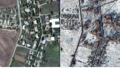 Супутникові знімки показують масштаб руйнувань у Соледарі