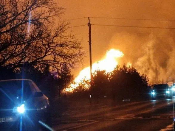 Высота пламени достигала 50 метров: на газопроводе между Литвой и Латвией произошел взрыв