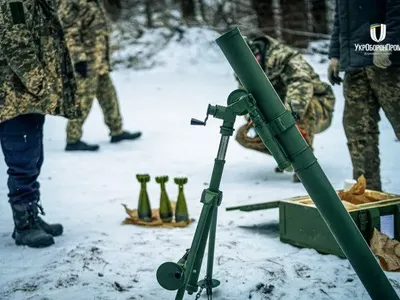 Укроборонпром показал фотографии с испытаний очередной партии украинской 82 мм мины