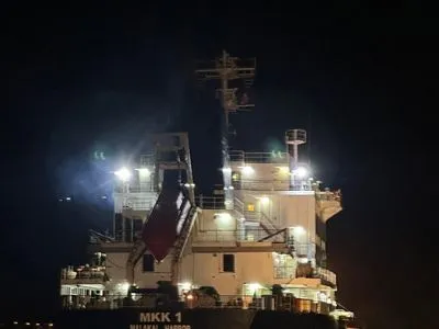 Вантажне судно, направляючись від України, сіло на мілину в Босфорі