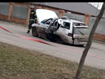 В Бердянске взорвался автомобиль пособницы оккупантов