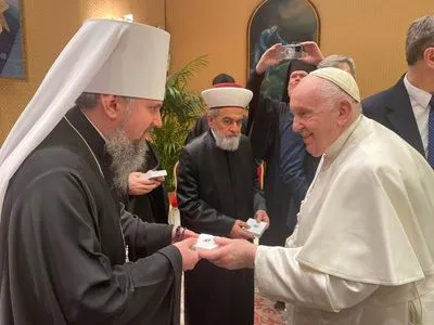 Папа Франциск зустрівся з Епіфанієм та представниками інших українських церков