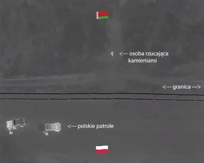Мігранти з білорусі закидали камінням польських прикордонників: показали відео