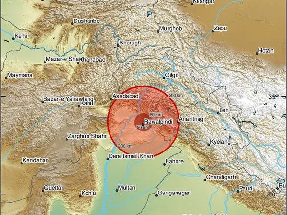 Землетрус магнітудою 6,3 сколихнув столицю Пакистана