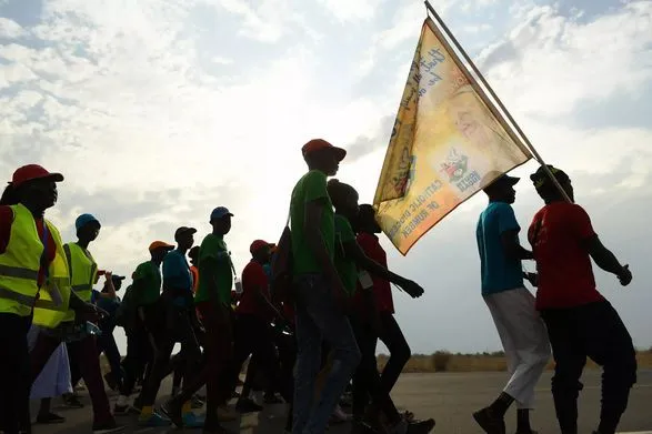 Паломники йшли дев'ять днів, щоб побачити Папу Франциска в Південному Судані
