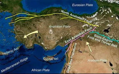 Землетрус у Туреччині призвів до геологічного зрушення літосферних плит на 3 метри