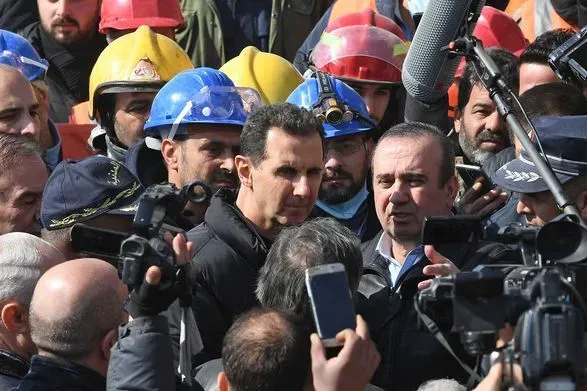 Президент Сирії Асад розкритикував західні країни у своїх перших коментарях після землетрусу