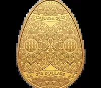 У Канаді випустили золоту монету у вигляді української писанки