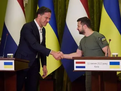 Зеленський зустрівся з прем'єром Нідерландів у Києві