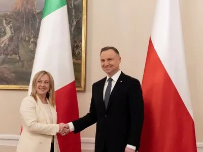 Прем'єр-міністр Італії зустрілася з Дудою у Польщі