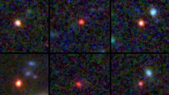 Телескоп James Webb виявив 6 масивних галактик, що виникли невдовзі після Великого вибуху