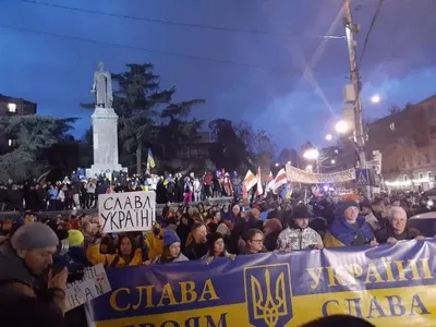 У Грузії пройшли масштабні акції солідарності з Україною