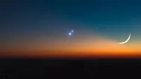 Венера та Юпітер утворять рідкісне з'єднання цієї ночі. Коли можна побачити дві найяскравіші планети
