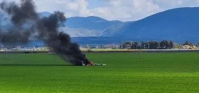 Два літаки італійських ВПС зіткнулися в повітрі, обидва пілоти загинули