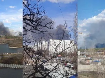 В оккупированном Энергодаре пожар: рашисты сообщают об атаке беспилотников с зажигательными зарядами