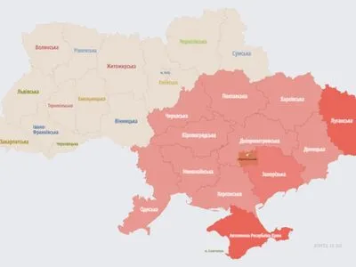 По Украине распространяется тревога. В Запорожье раздавались взрывы