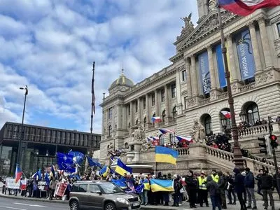 В Празі пройшов мітинг на підтримку України