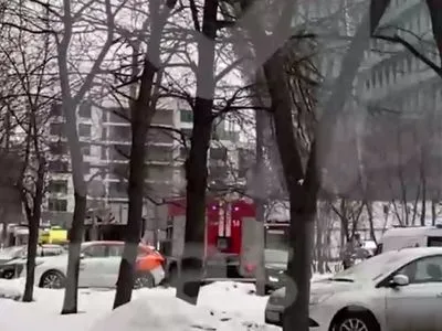 В москве загорелся офис пропагандистского телеканала "спас"