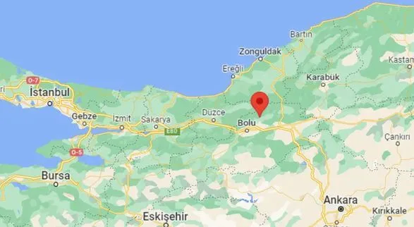 В турецькій провінції Болу стався землетрус силою 3,7 балів