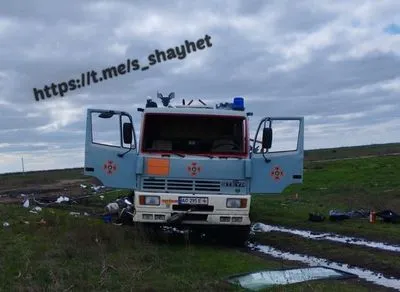 В Николаевской области взорвался автомобиль ГСЧС, сопровождавший специалистов облэнерго
