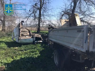 В Херсонской области автомобиль с электриками подорвался на российской мине: двое погибших