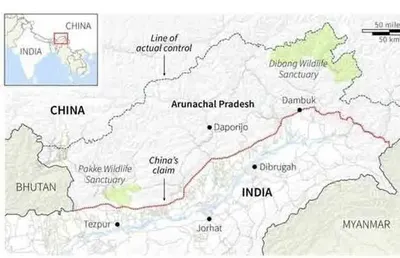 Китай пытается претендовать на территорию, переименовывая места в Гималайском регионе. Индия категорически против