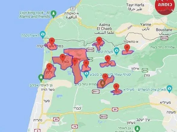 Израиль подвергся обстрелу десятками ракет с территории Ливана. Нетаньяху созывает кабинет безопасности