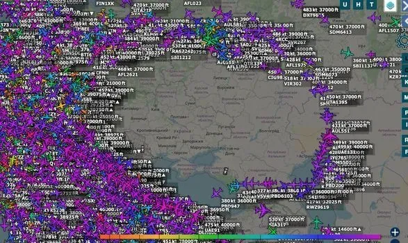 Євроконтроль прогнозує, що обмеження у повітряному просторі України збережуться до 2029 року