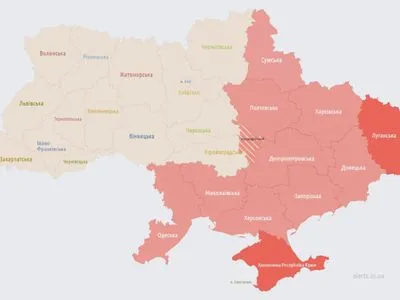 У низці областей України оголошена повітряна тривога: голови ОВА повідомляють про ракетну небезпеку