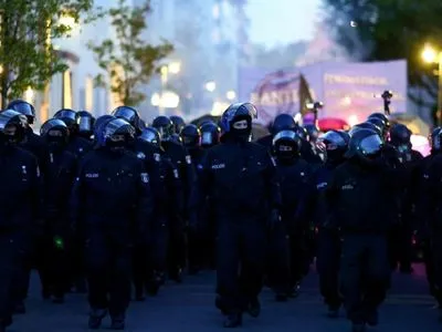 Во время демонстрации в Берлине возникли столкновения с полицией