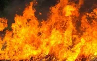 В москве горит административное здание