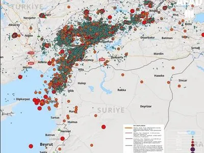 Із 6 лютого по 6 травня в Туреччині сталося 33 тисячі землетрусів