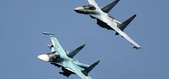 Українські сили ППО збили російський літак Су-35