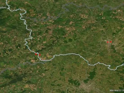 NASA FIRMS зафіксували з обох боків кордону на Бєлгородщині пожежі