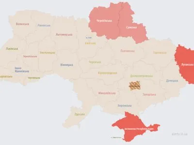 На севере Украины объявлена воздушная тревога. ОП призывает не игнорировать