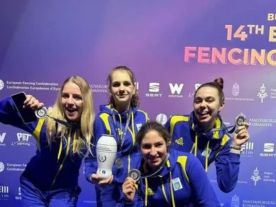 Українські рапіристки стали срібними призерками Чемпіонату Європи U-23
