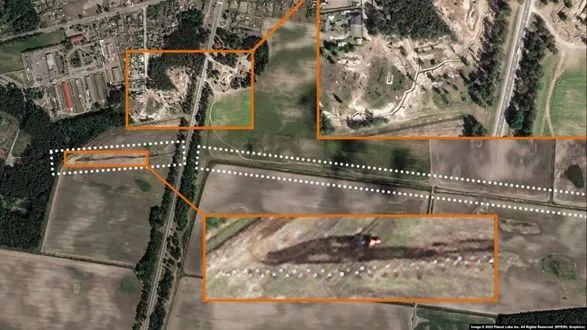 "Лінії хреніна": з'явилися супутникові знімки "укріпрайону" під гомелем