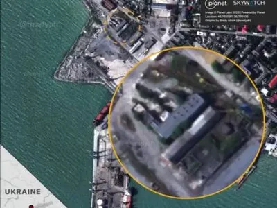 Спутниковые снимки Бердянского порта: видны повреждения