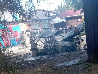 В окупованому Бердянську вибухнуло авто: подробиці з'ясовують
