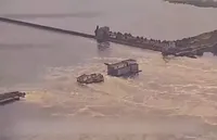 Появилось видео, как сейчас выглядит Каховская ГЭС