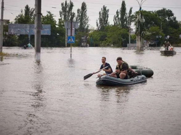 В Херсонской ОВА рассказали о том, как отступает вода