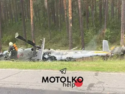 У білорусі розбився російський гелікоптер Мі-24, є постраждалі
