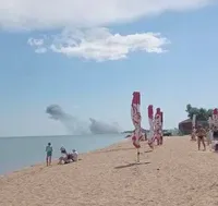 В окупованому Бердянську "бавовна": на березі Азовського моря помітили чорний дим