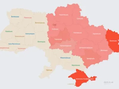 На Чернігівщині можлива робота ППО по ворожому БпЛА, повітряна тривога оголошена в декількох областях